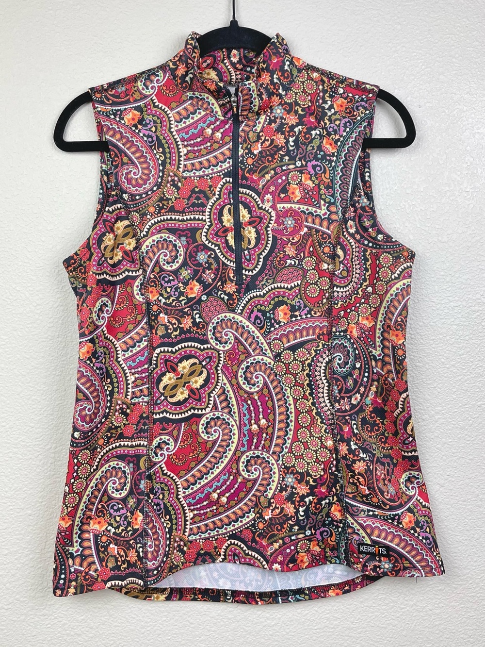 Kerrits Women's Medium Paisley Play it Print Coolcore Sleeveless Top Equestrian